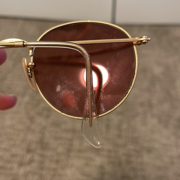 RAY-BAN Round - Gold with Pink Mirror Lenses - Picture 6 of 9